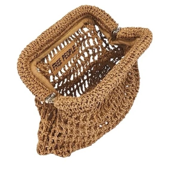 FREE PEOPLE Sand Bound Clutch in Tan NWT $58, Sold out - Picture 5 of 5